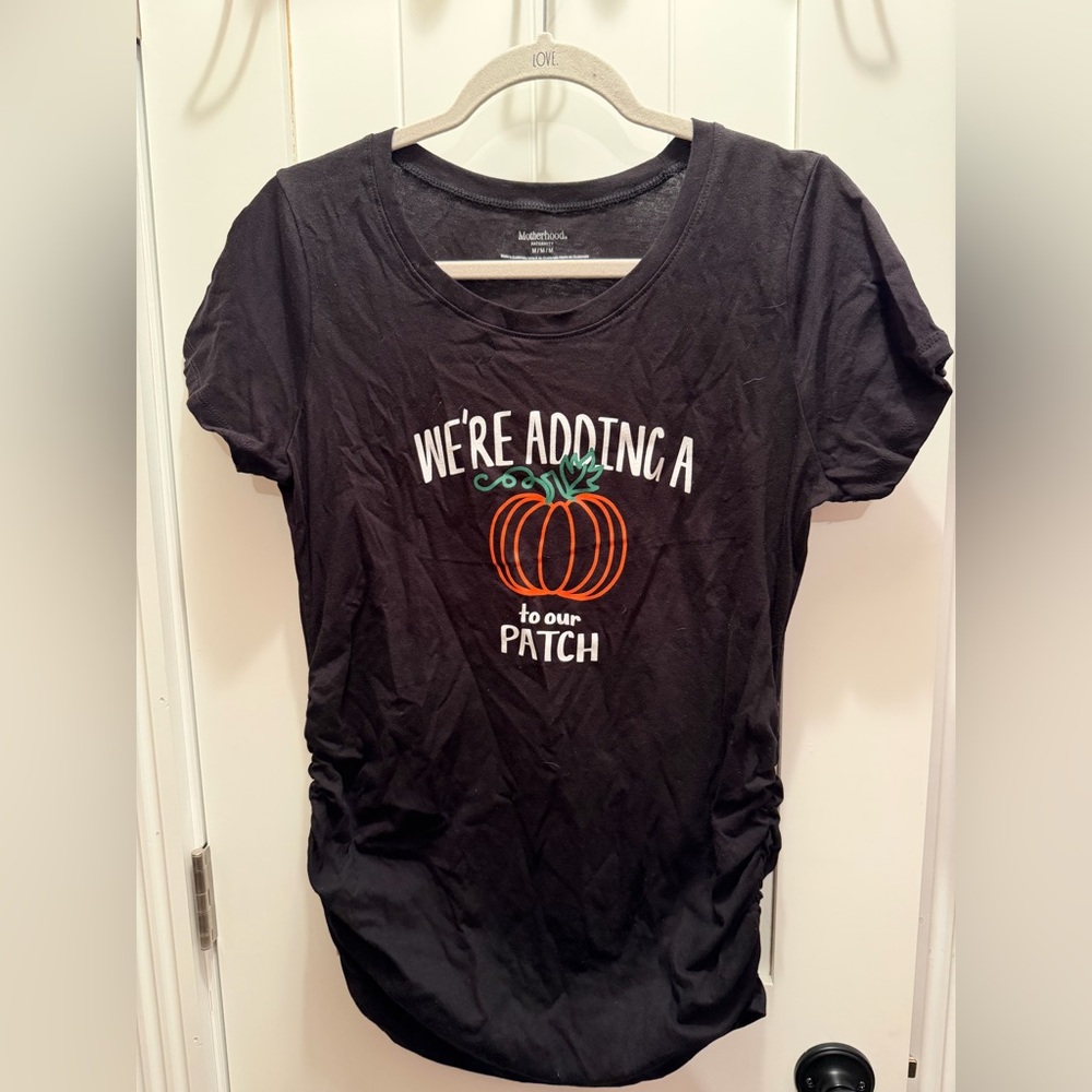 Motherhood Black Maternity Top